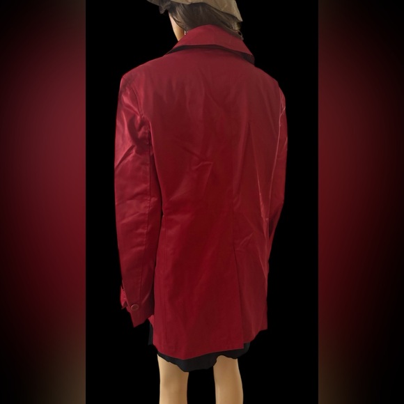 Gap PeaCoat Trench Double Breasted Red Jacket Women’s XL - Picture 7 of 8